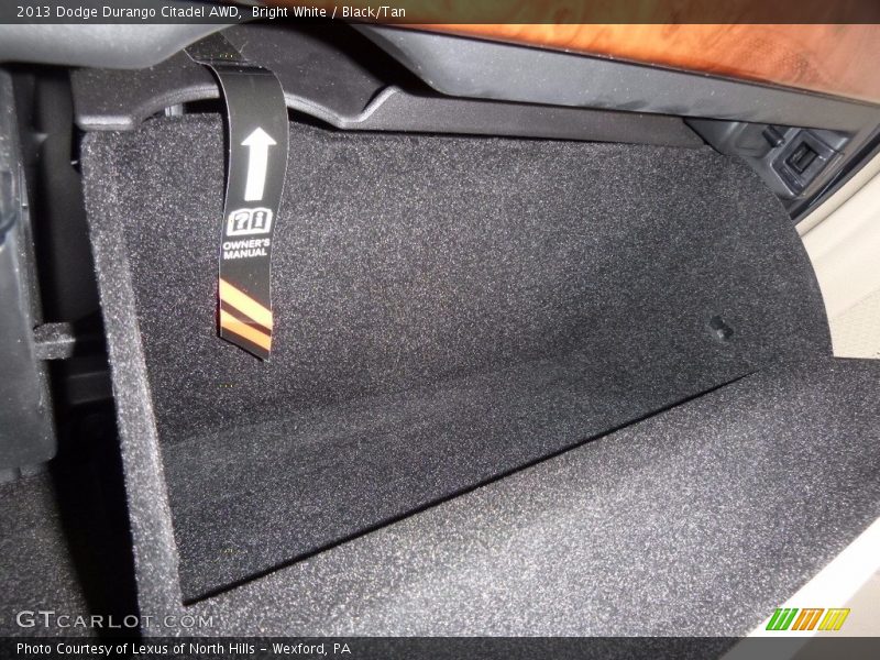 Bright White / Black/Tan 2013 Dodge Durango Citadel AWD