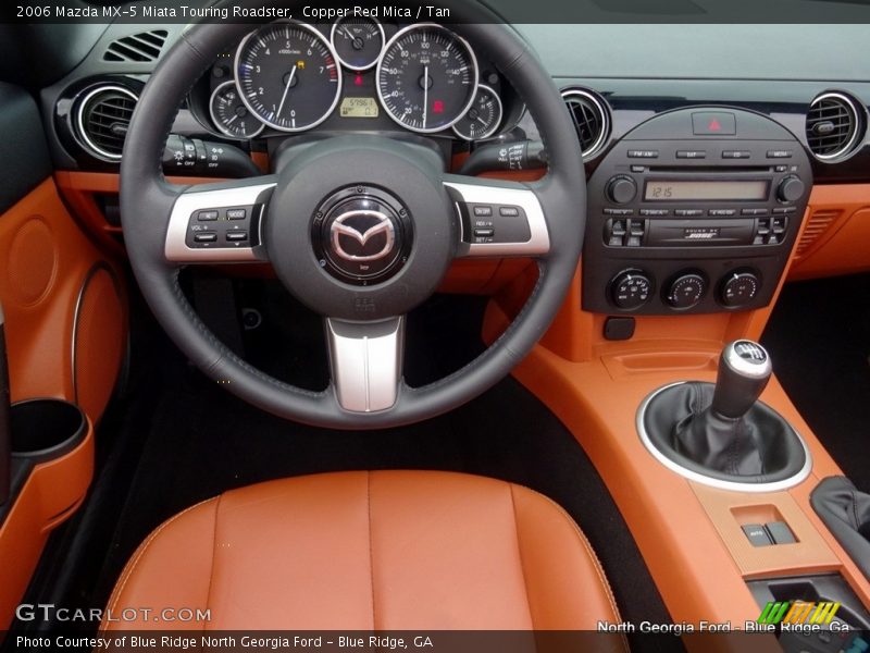 Copper Red Mica / Tan 2006 Mazda MX-5 Miata Touring Roadster