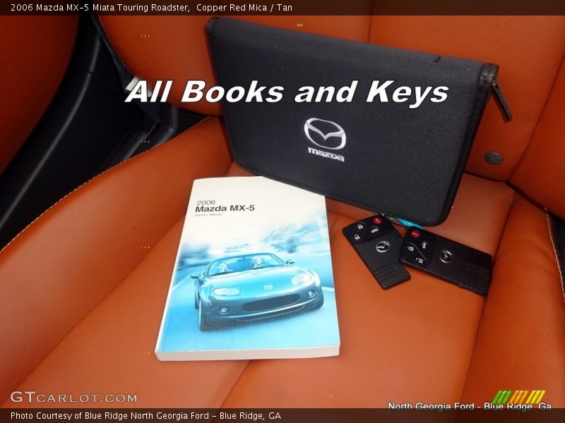 Copper Red Mica / Tan 2006 Mazda MX-5 Miata Touring Roadster