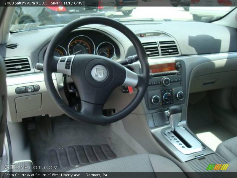 Silver Pearl / Gray 2008 Saturn Aura XE 3.5