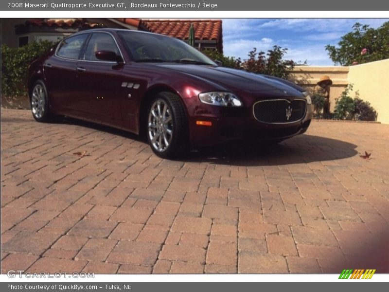 Bordeaux Pontevecchio / Beige 2008 Maserati Quattroporte Executive GT