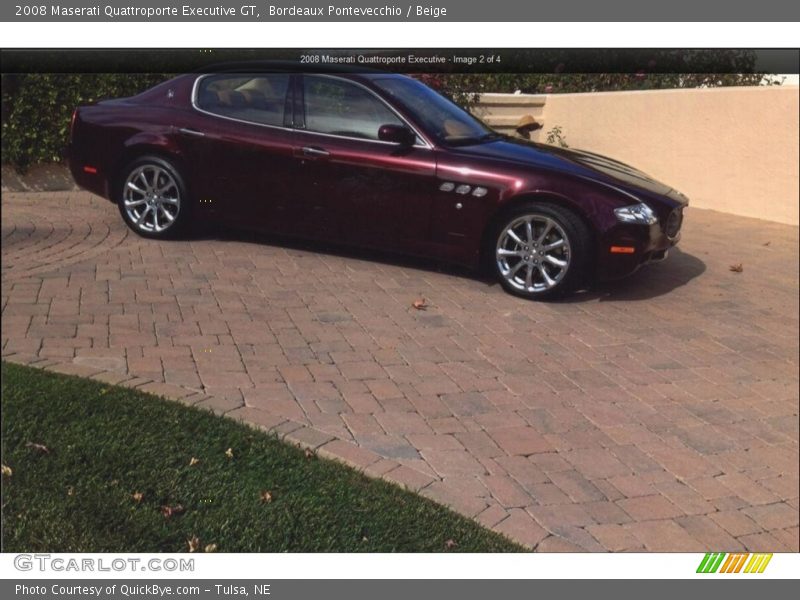 Bordeaux Pontevecchio / Beige 2008 Maserati Quattroporte Executive GT