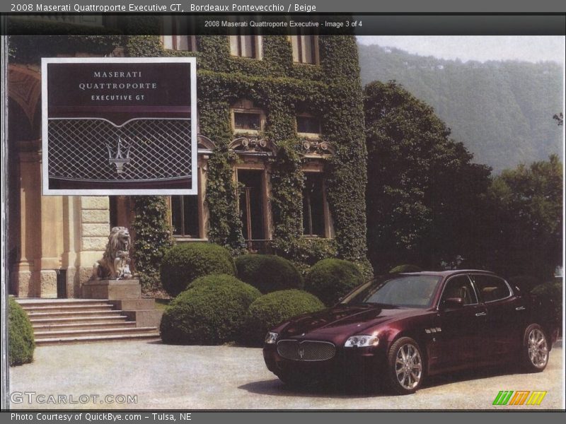 Bordeaux Pontevecchio / Beige 2008 Maserati Quattroporte Executive GT
