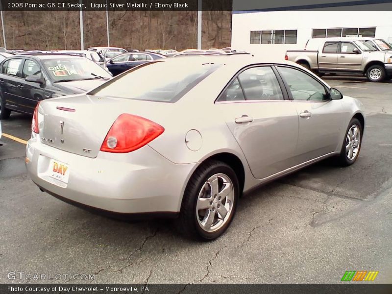 Liquid Silver Metallic / Ebony Black 2008 Pontiac G6 GT Sedan