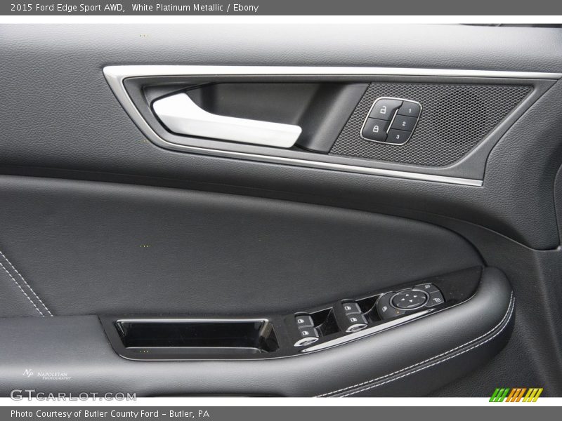 White Platinum Metallic / Ebony 2015 Ford Edge Sport AWD