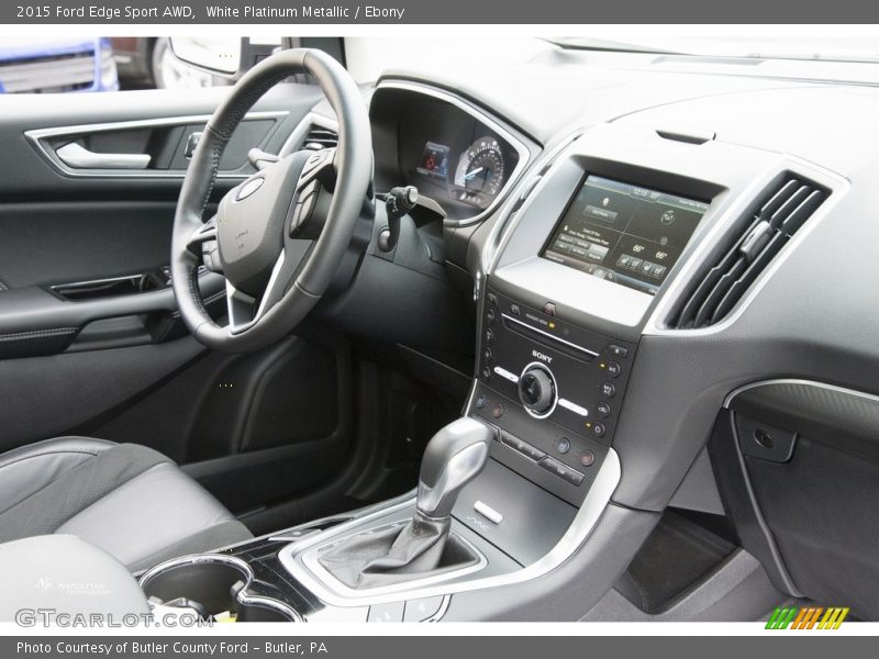 White Platinum Metallic / Ebony 2015 Ford Edge Sport AWD