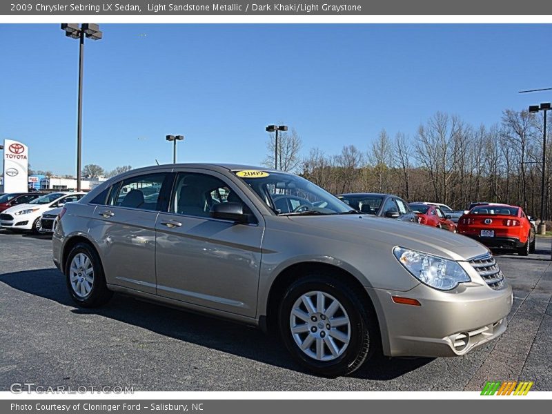 Light Sandstone Metallic / Dark Khaki/Light Graystone 2009 Chrysler Sebring LX Sedan