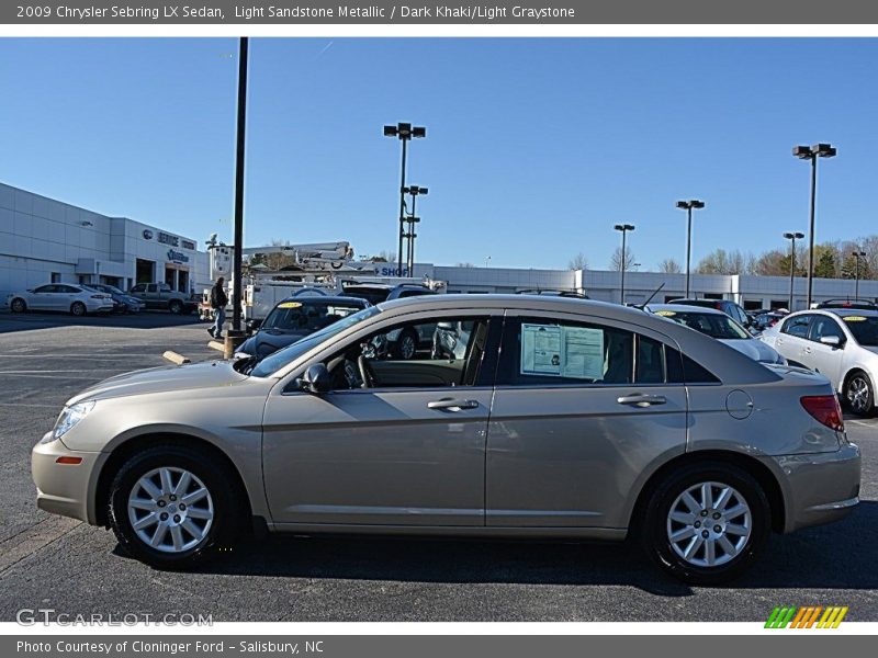Light Sandstone Metallic / Dark Khaki/Light Graystone 2009 Chrysler Sebring LX Sedan