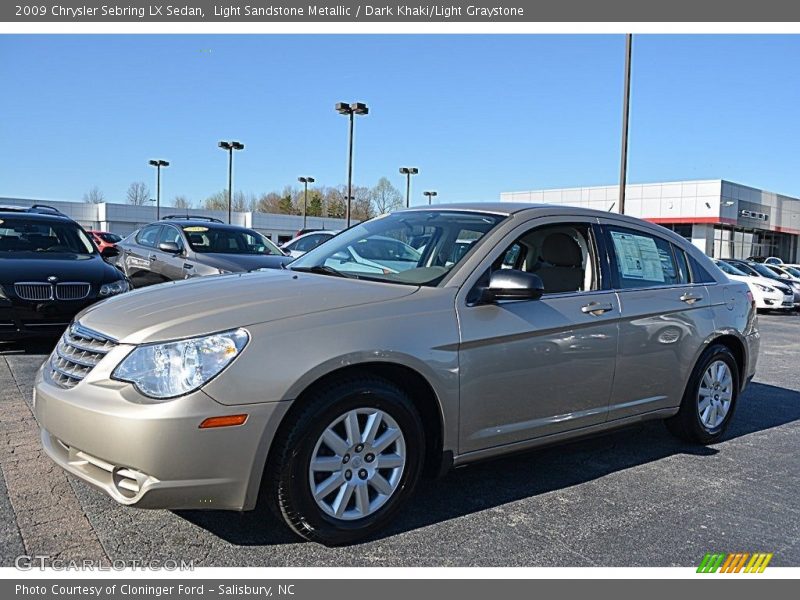 Light Sandstone Metallic / Dark Khaki/Light Graystone 2009 Chrysler Sebring LX Sedan
