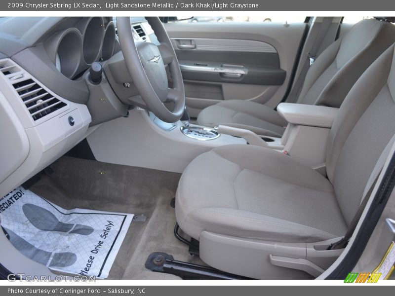 Light Sandstone Metallic / Dark Khaki/Light Graystone 2009 Chrysler Sebring LX Sedan