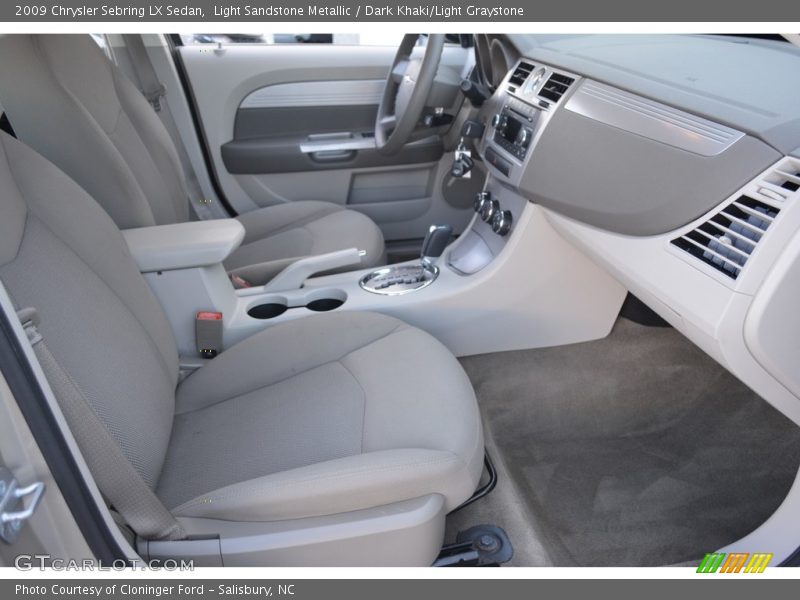 Light Sandstone Metallic / Dark Khaki/Light Graystone 2009 Chrysler Sebring LX Sedan