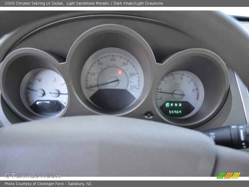 Light Sandstone Metallic / Dark Khaki/Light Graystone 2009 Chrysler Sebring LX Sedan