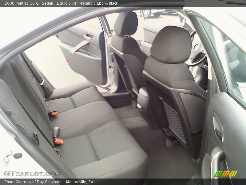 Liquid Silver Metallic / Ebony Black 2008 Pontiac G6 GT Sedan