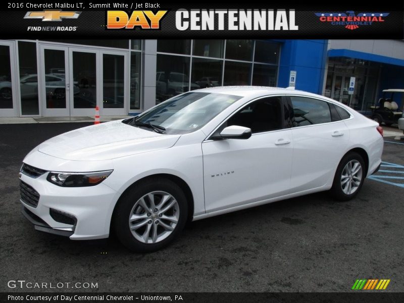 Summit White / Jet Black 2016 Chevrolet Malibu LT
