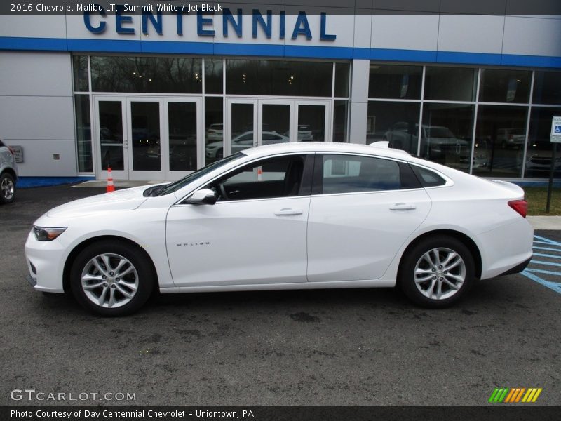 Summit White / Jet Black 2016 Chevrolet Malibu LT