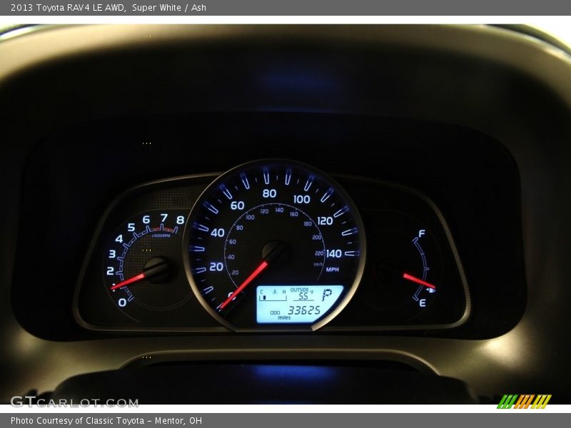 Super White / Ash 2013 Toyota RAV4 LE AWD
