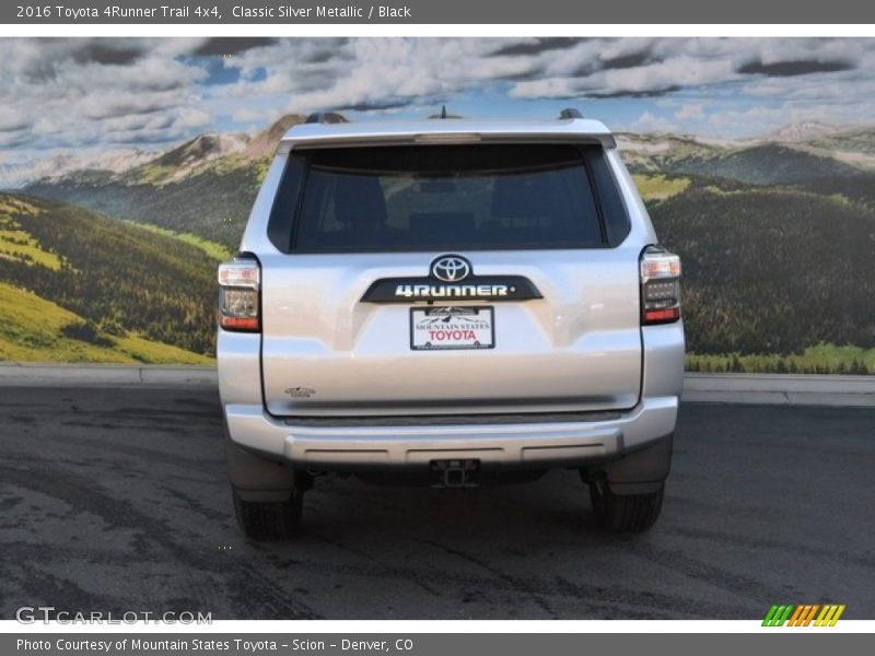 Classic Silver Metallic / Black 2016 Toyota 4Runner Trail 4x4