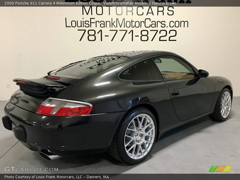 Violettchromaflair Metallic / Natural Brown 2000 Porsche 911 Carrera 4 Millennium Edition Coupe