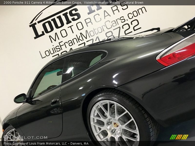 Violettchromaflair Metallic / Natural Brown 2000 Porsche 911 Carrera 4 Millennium Edition Coupe