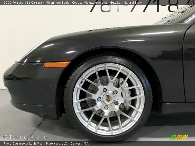 Violettchromaflair Metallic / Natural Brown 2000 Porsche 911 Carrera 4 Millennium Edition Coupe