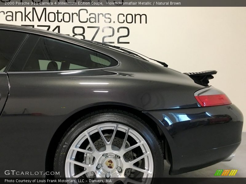 Violettchromaflair Metallic / Natural Brown 2000 Porsche 911 Carrera 4 Millennium Edition Coupe