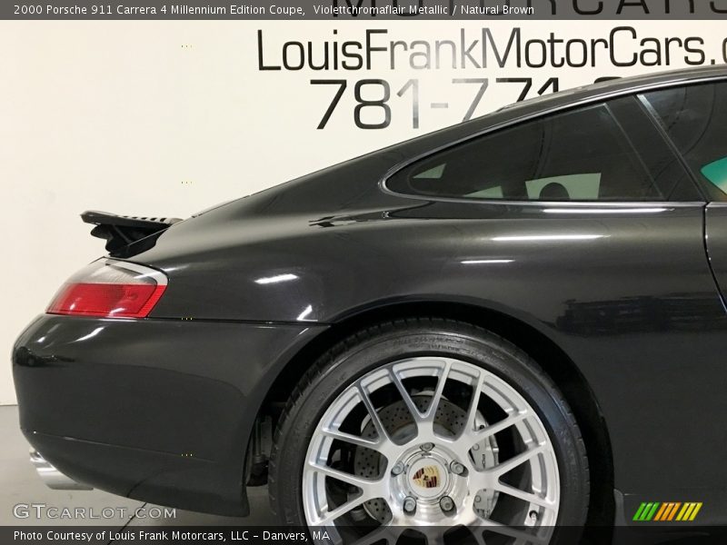 Violettchromaflair Metallic / Natural Brown 2000 Porsche 911 Carrera 4 Millennium Edition Coupe