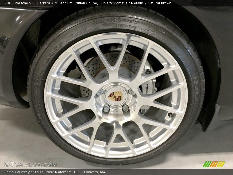 Violettchromaflair Metallic / Natural Brown 2000 Porsche 911 Carrera 4 Millennium Edition Coupe