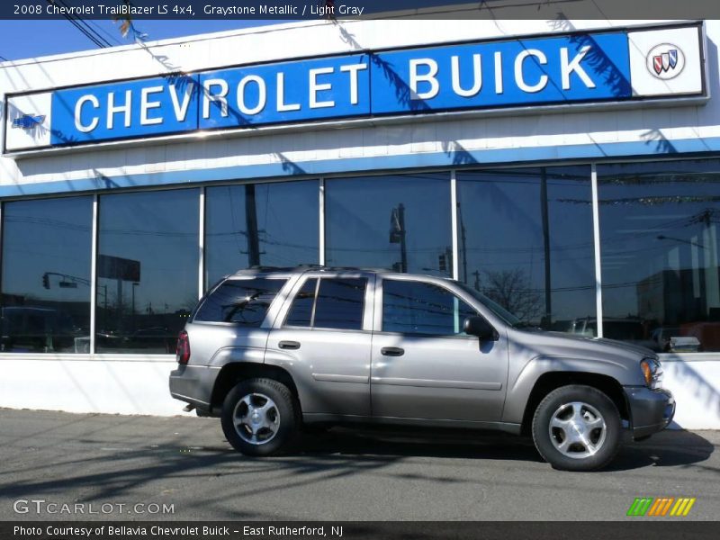 Graystone Metallic / Light Gray 2008 Chevrolet TrailBlazer LS 4x4