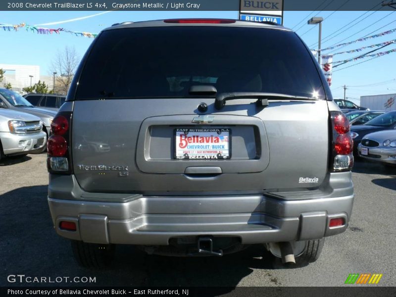 Graystone Metallic / Light Gray 2008 Chevrolet TrailBlazer LS 4x4