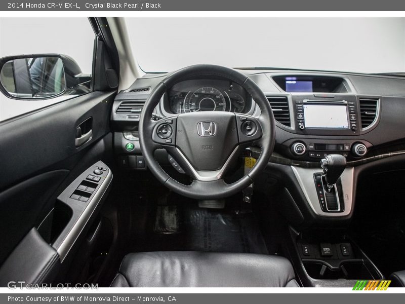 Crystal Black Pearl / Black 2014 Honda CR-V EX-L