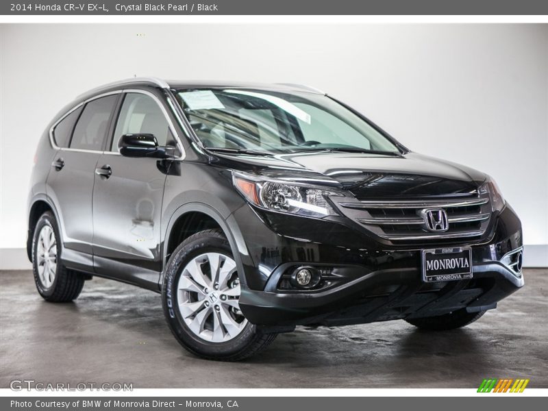 Crystal Black Pearl / Black 2014 Honda CR-V EX-L