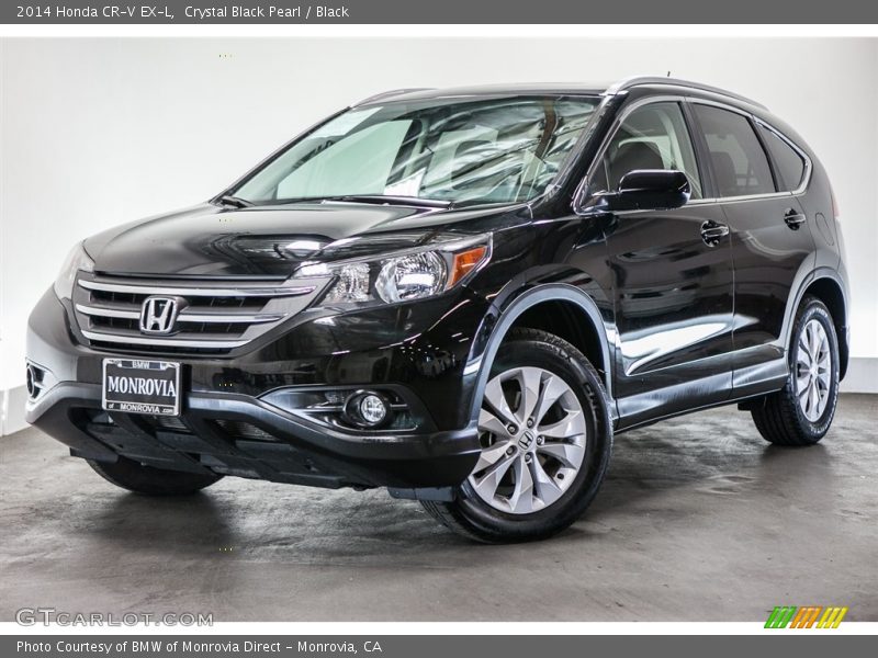 Crystal Black Pearl / Black 2014 Honda CR-V EX-L