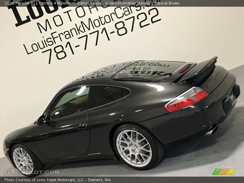 Violettchromaflair Metallic / Natural Brown 2000 Porsche 911 Carrera 4 Millennium Edition Coupe
