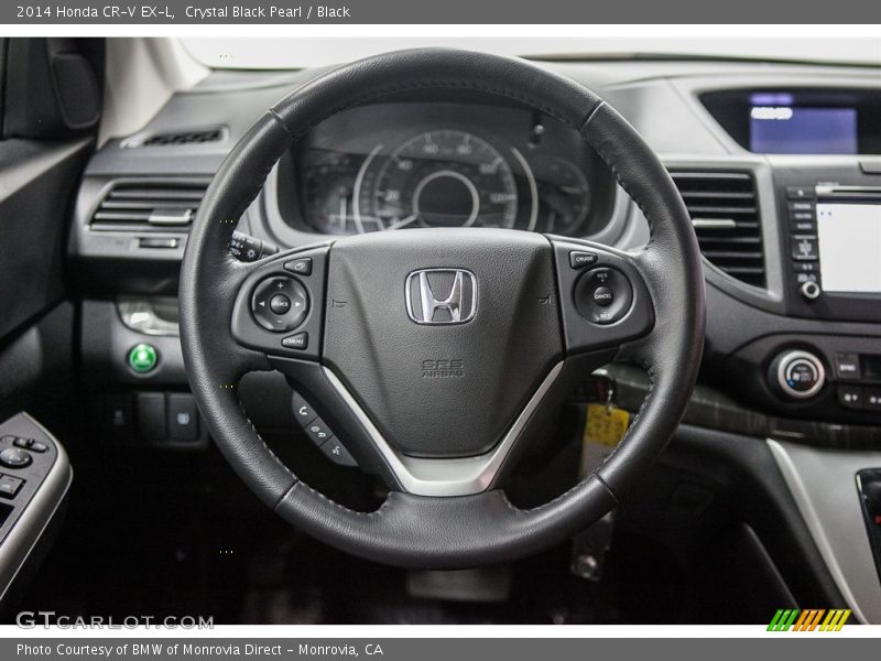 Crystal Black Pearl / Black 2014 Honda CR-V EX-L