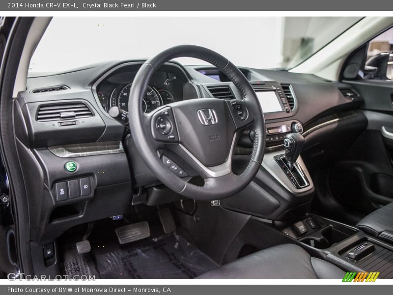 Crystal Black Pearl / Black 2014 Honda CR-V EX-L