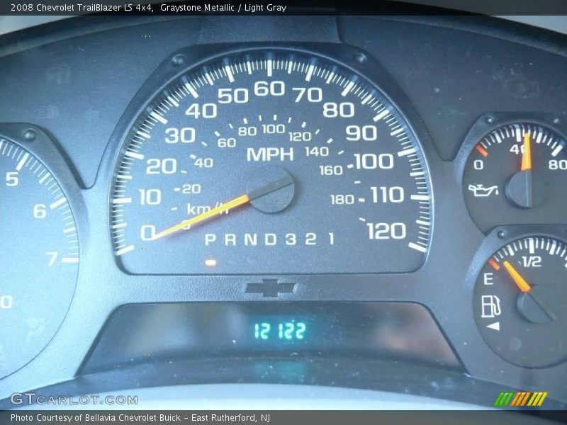 Graystone Metallic / Light Gray 2008 Chevrolet TrailBlazer LS 4x4