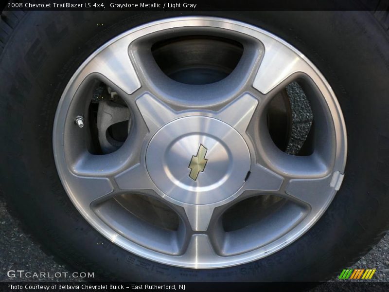 Graystone Metallic / Light Gray 2008 Chevrolet TrailBlazer LS 4x4