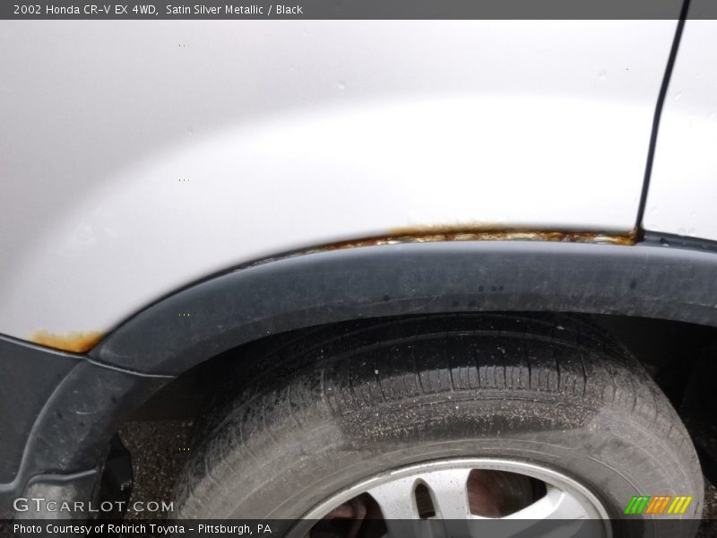 Satin Silver Metallic / Black 2002 Honda CR-V EX 4WD