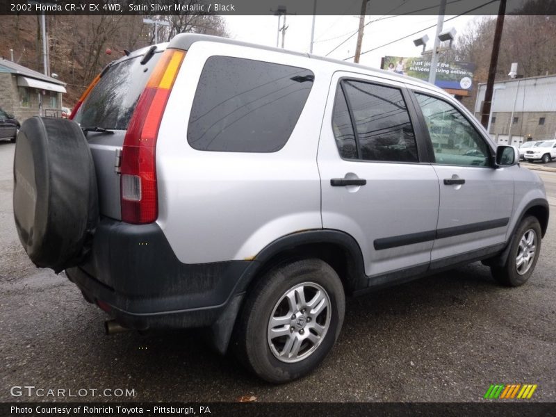 Satin Silver Metallic / Black 2002 Honda CR-V EX 4WD