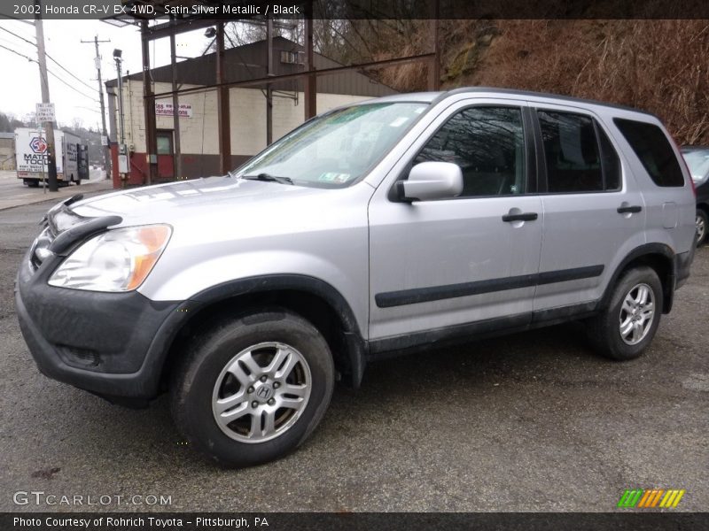 Satin Silver Metallic / Black 2002 Honda CR-V EX 4WD