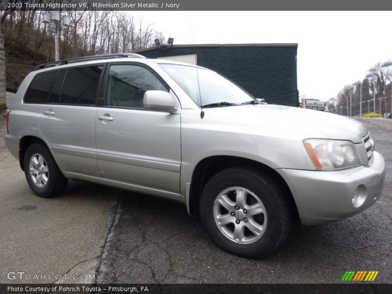 Millenium Silver Metallic / Ivory 2003 Toyota Highlander V6