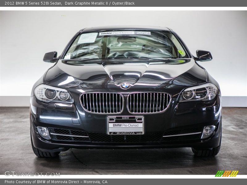 Dark Graphite Metallic II / Oyster/Black 2012 BMW 5 Series 528i Sedan