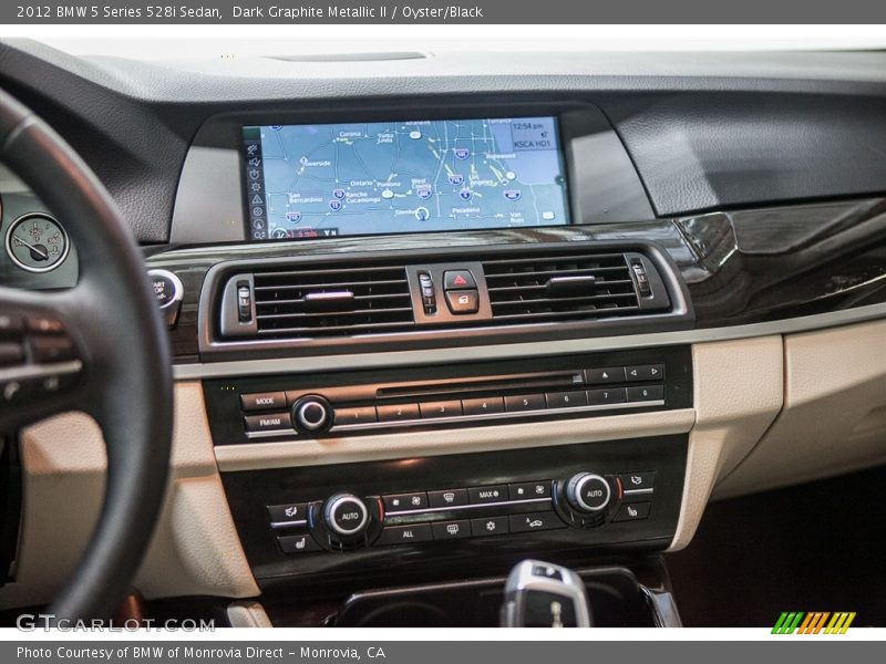 Dark Graphite Metallic II / Oyster/Black 2012 BMW 5 Series 528i Sedan