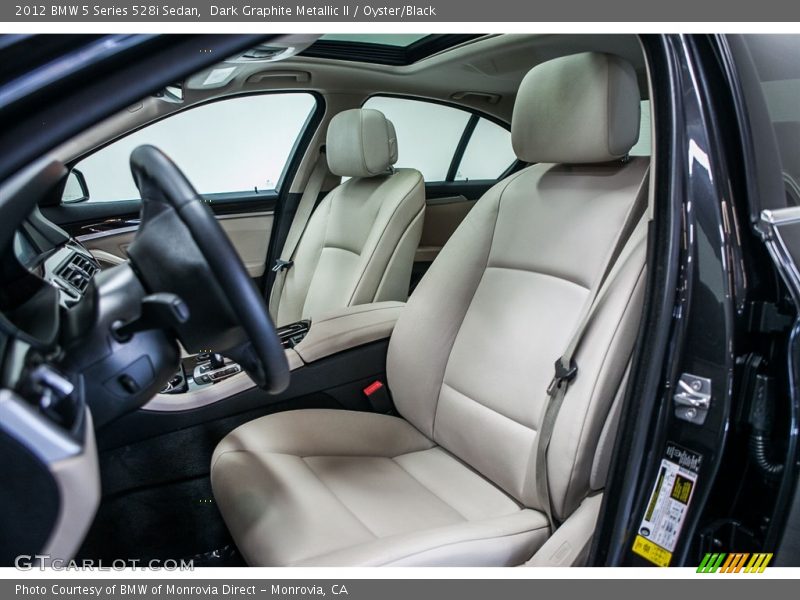 Dark Graphite Metallic II / Oyster/Black 2012 BMW 5 Series 528i Sedan