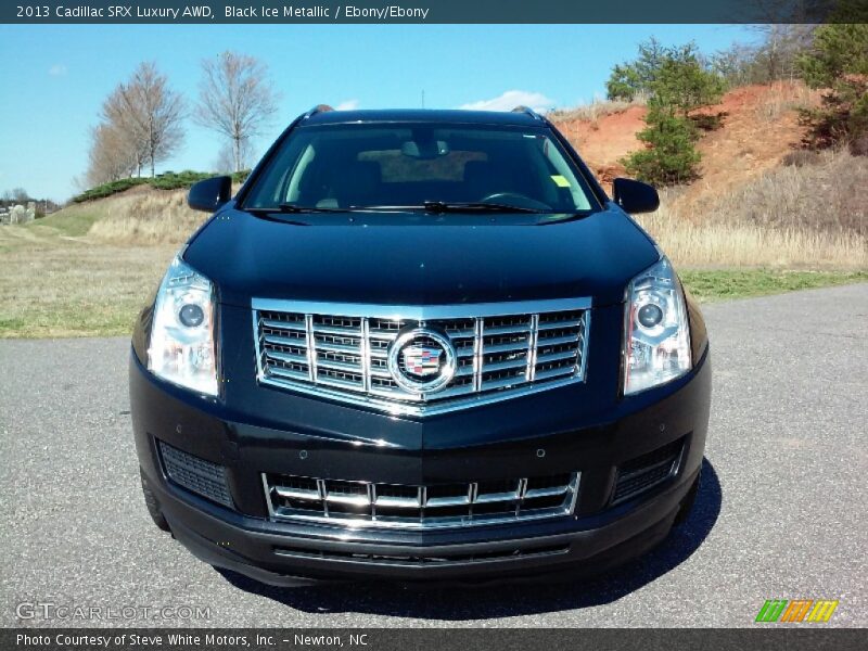 Black Ice Metallic / Ebony/Ebony 2013 Cadillac SRX Luxury AWD