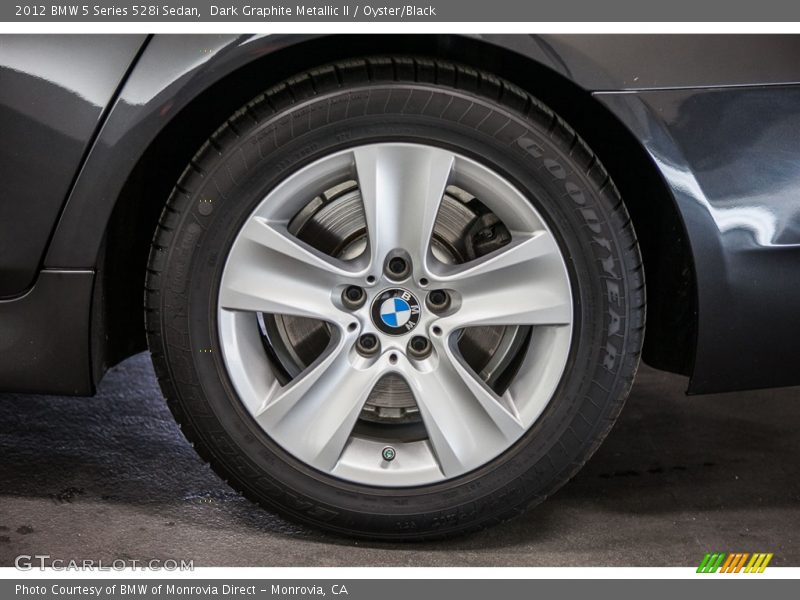 Dark Graphite Metallic II / Oyster/Black 2012 BMW 5 Series 528i Sedan