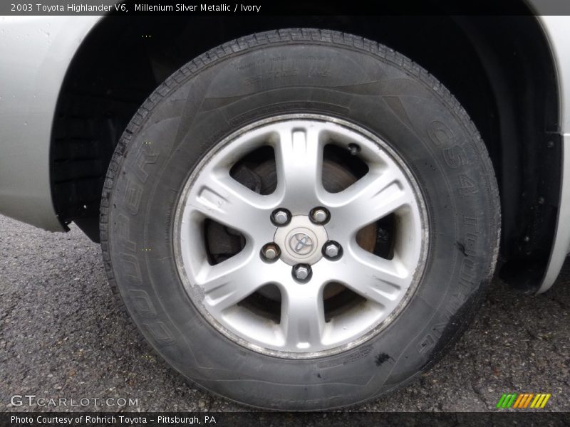 Millenium Silver Metallic / Ivory 2003 Toyota Highlander V6