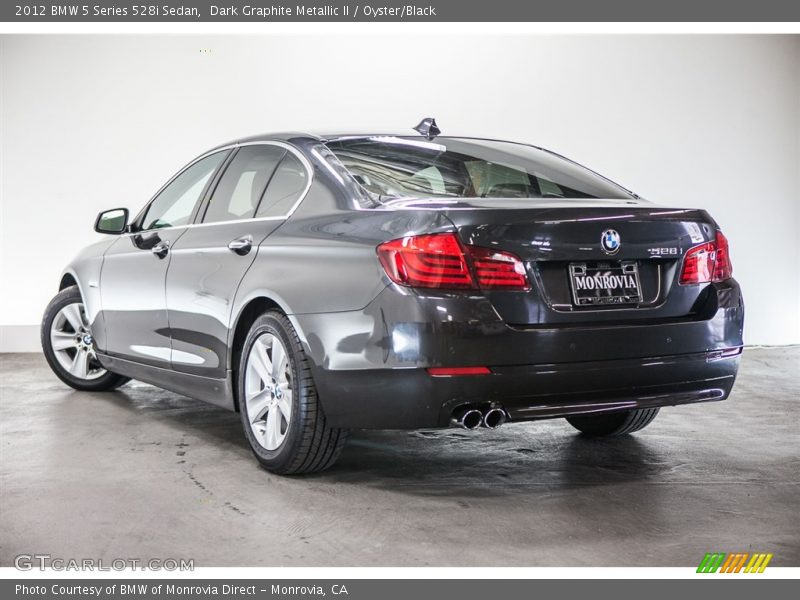 Dark Graphite Metallic II / Oyster/Black 2012 BMW 5 Series 528i Sedan