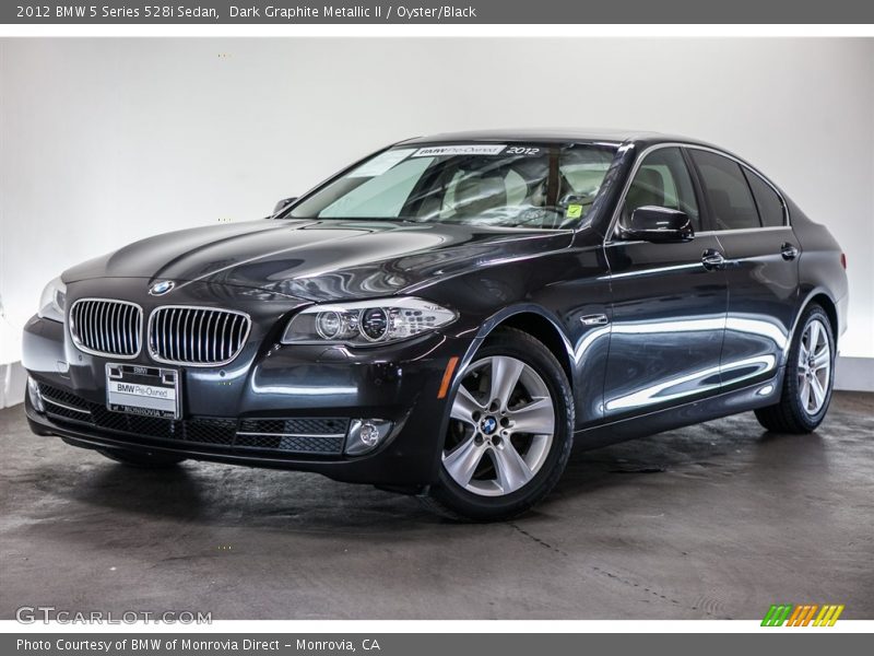 Dark Graphite Metallic II / Oyster/Black 2012 BMW 5 Series 528i Sedan