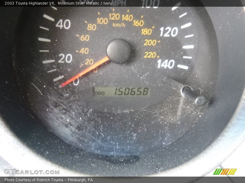 Millenium Silver Metallic / Ivory 2003 Toyota Highlander V6